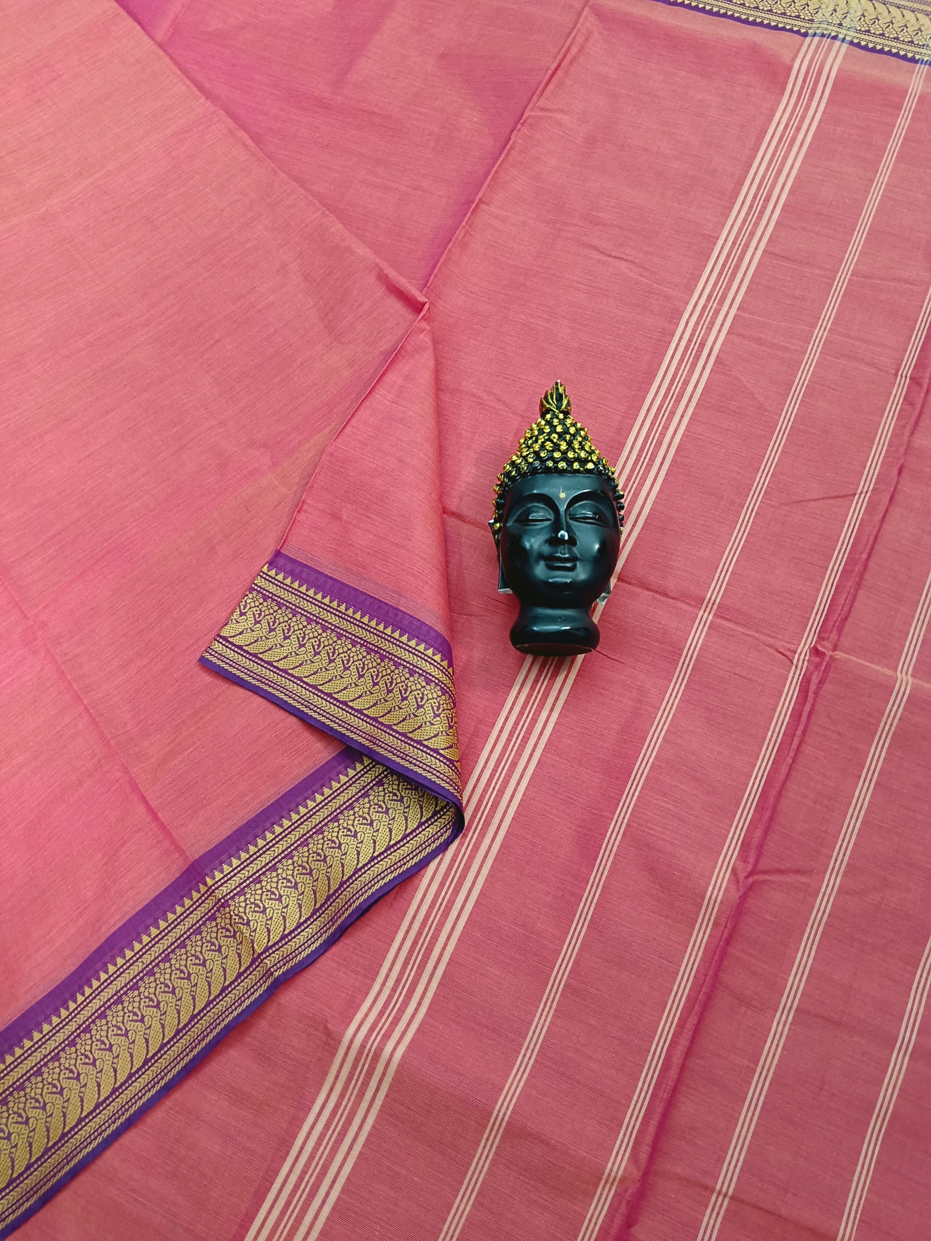 Chettinad Cotton -Daily Wear - Peach-CDW27