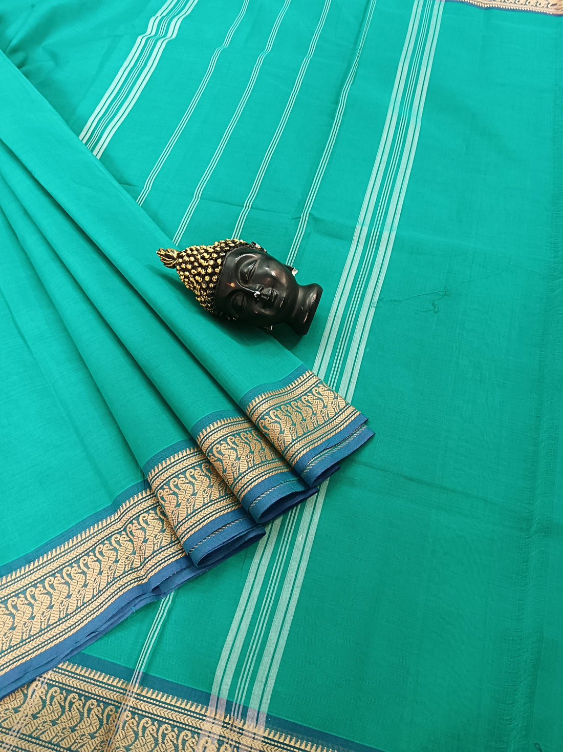 Chettinad Cotton -Daily Wear - Rama Green-CDW28