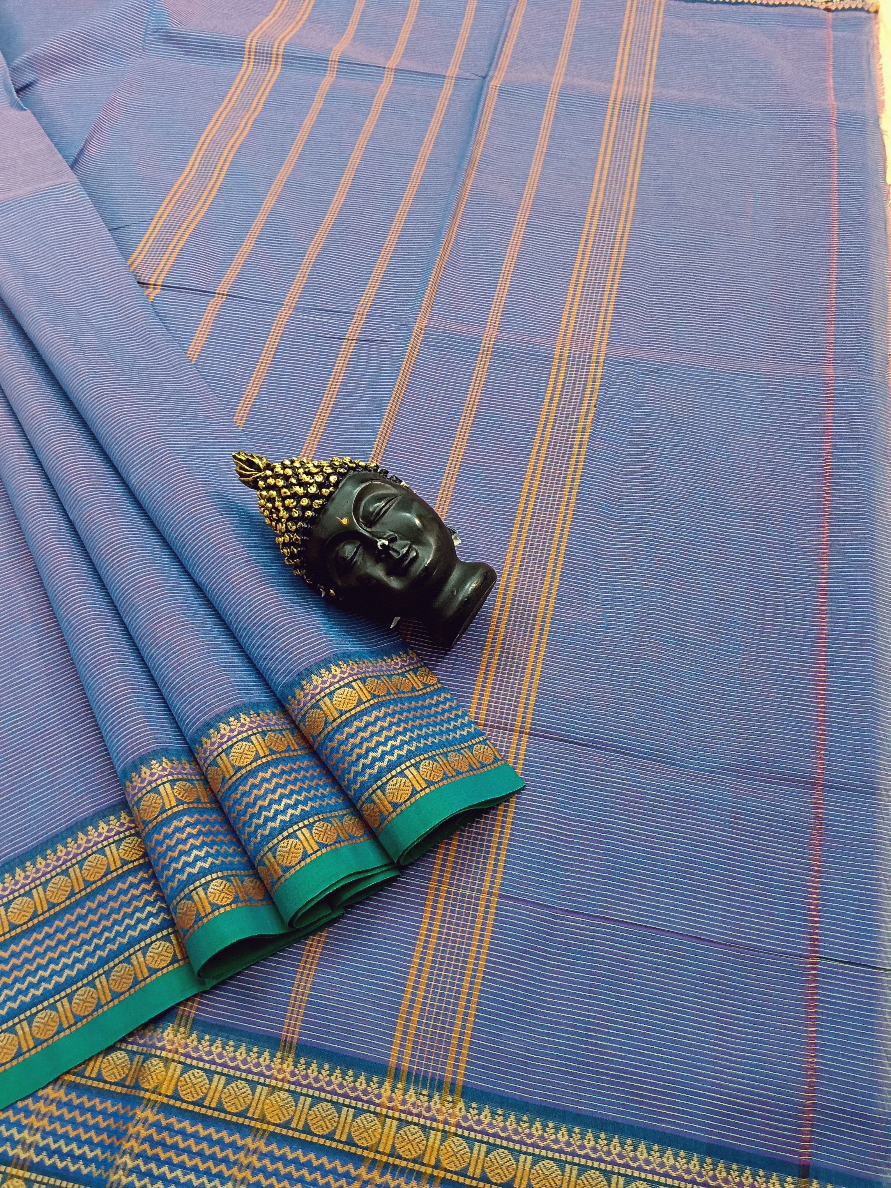 Chettinad Cotton -Daily Wear - Pinkish Blue-CDW31