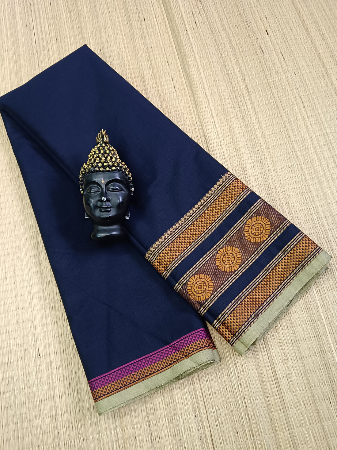 Chettinad Cotton -  Office Wear - Navy Blue- CCOW48