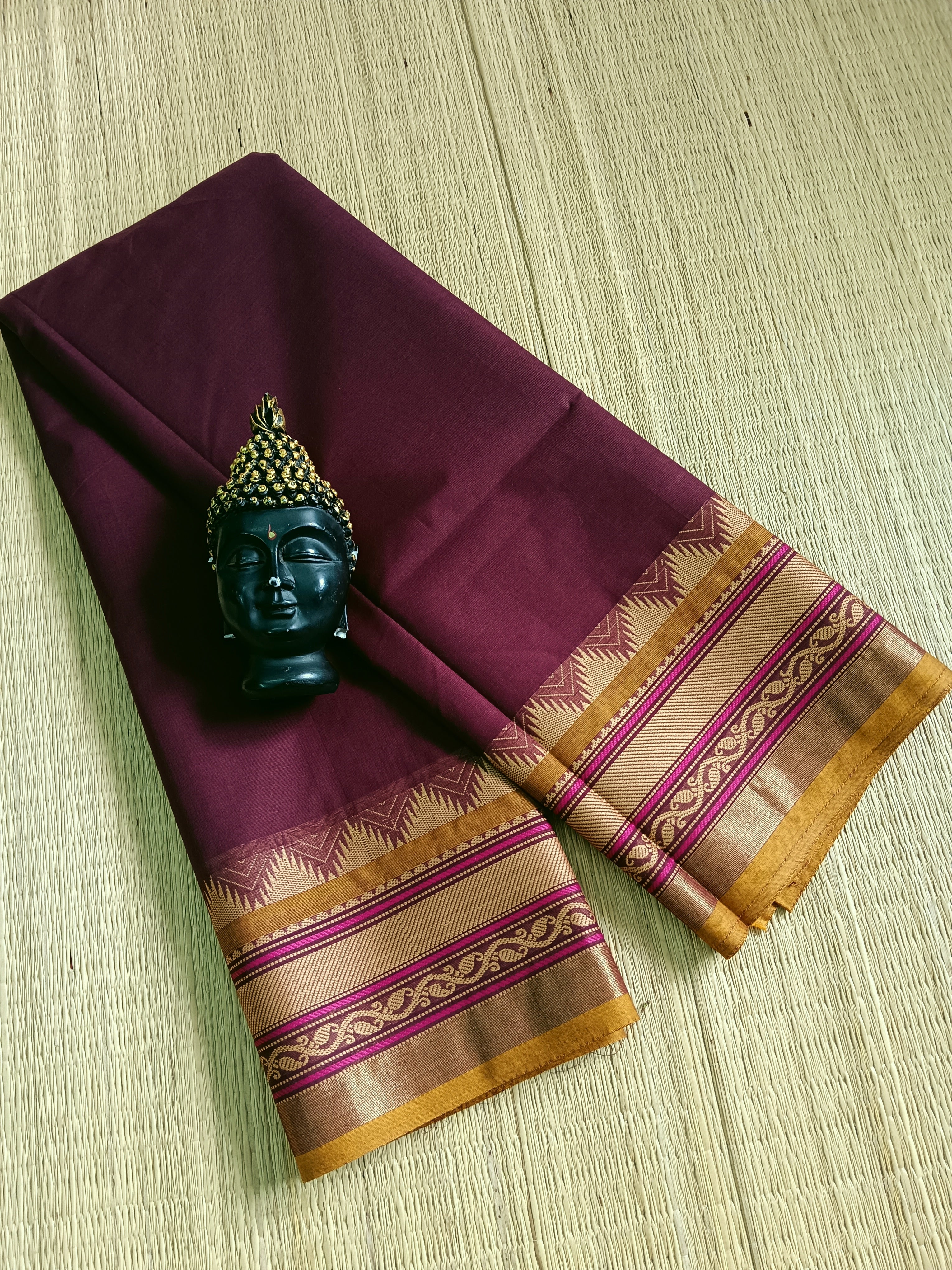 Chettinad Cotton -  Office Wear -Maroon- CCOW40