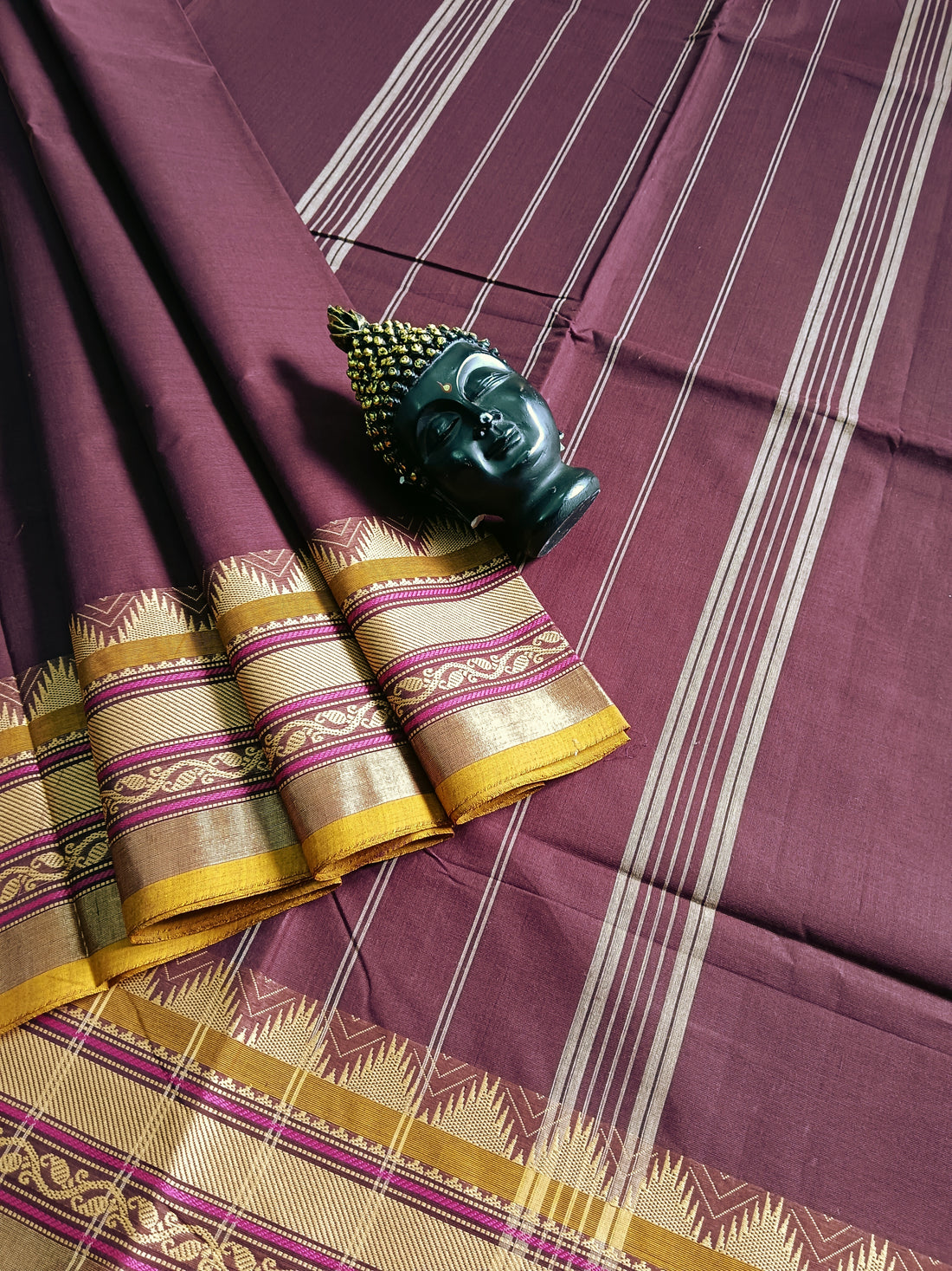 Chettinad Cotton -  Office Wear -Maroon- CCOW40