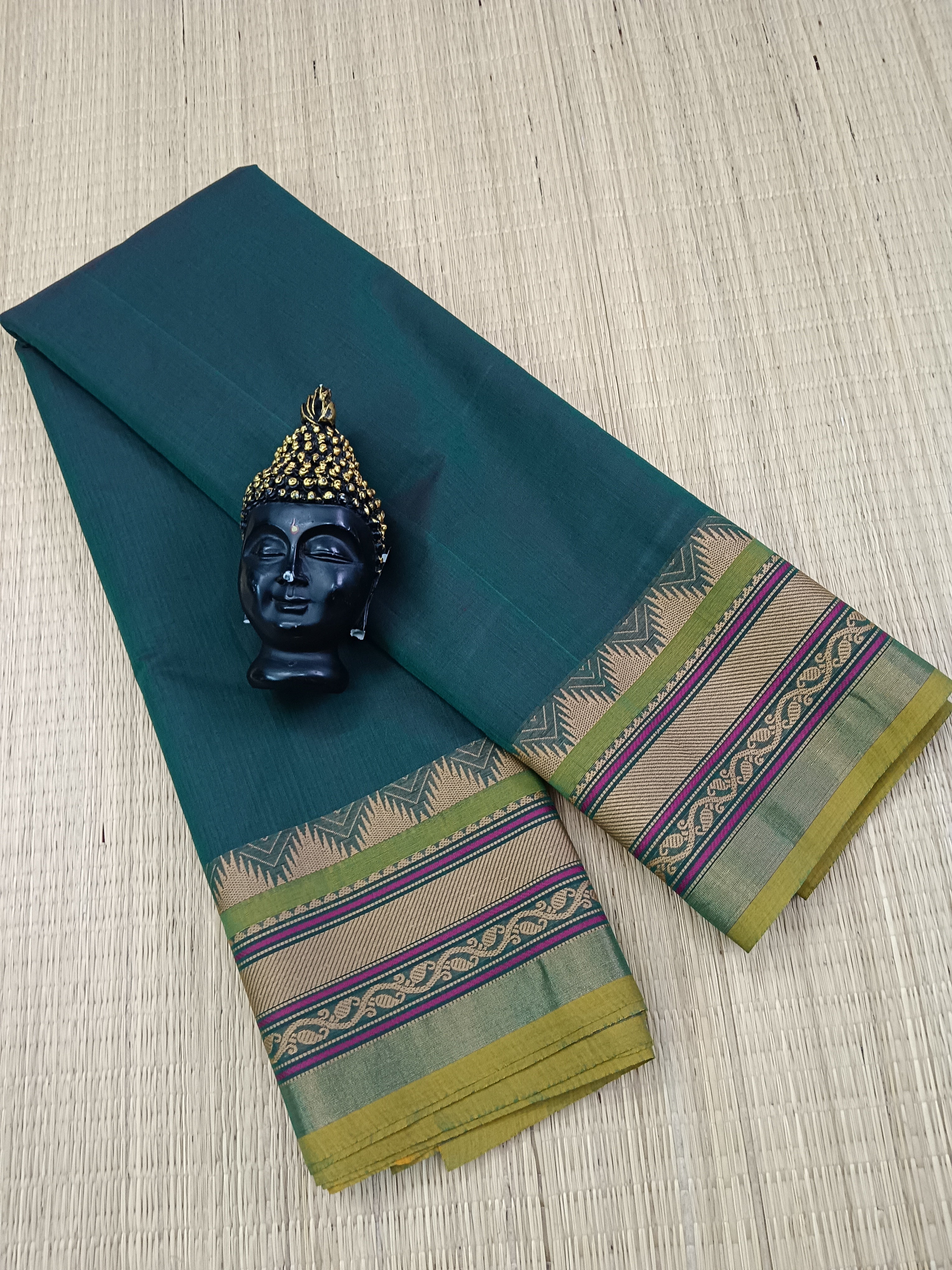 Chettinad Cotton -  Office Wear -Green Mixed Dual Tone- CCOW39