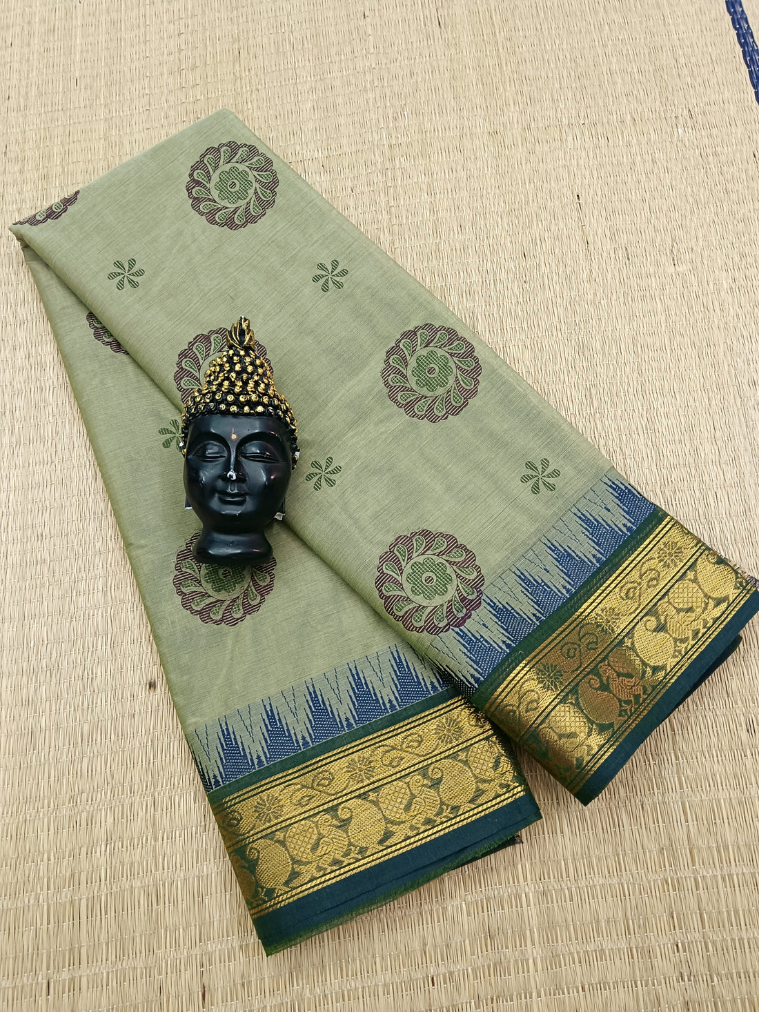 Chettinad Cotton - Printed-Elachi -CPC02