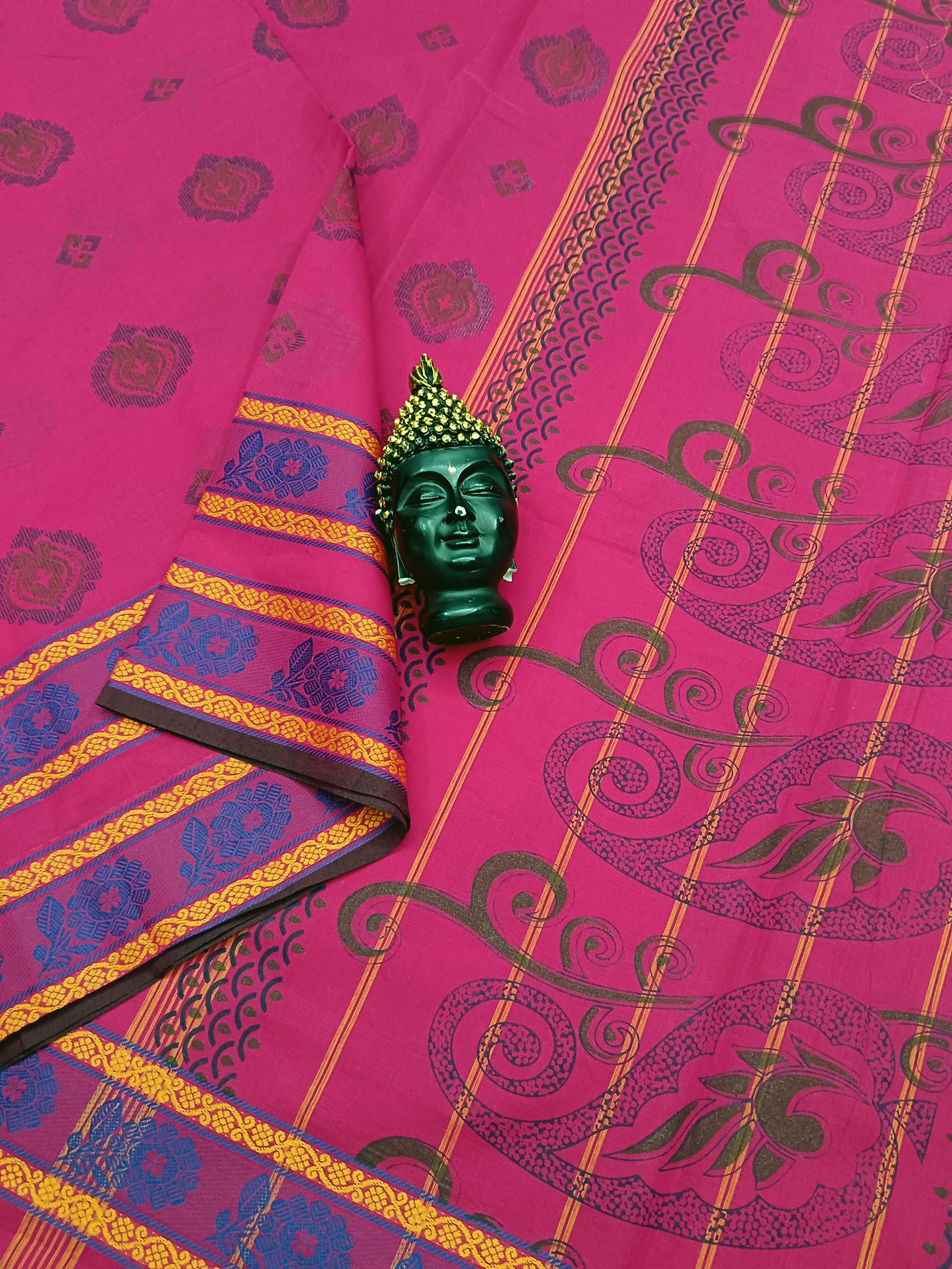 Chettinad Cotton - Printed - Pink -11