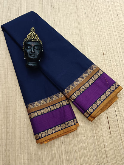 Chettinad Cotton -Daily Wear - Navy Blue-CDW35