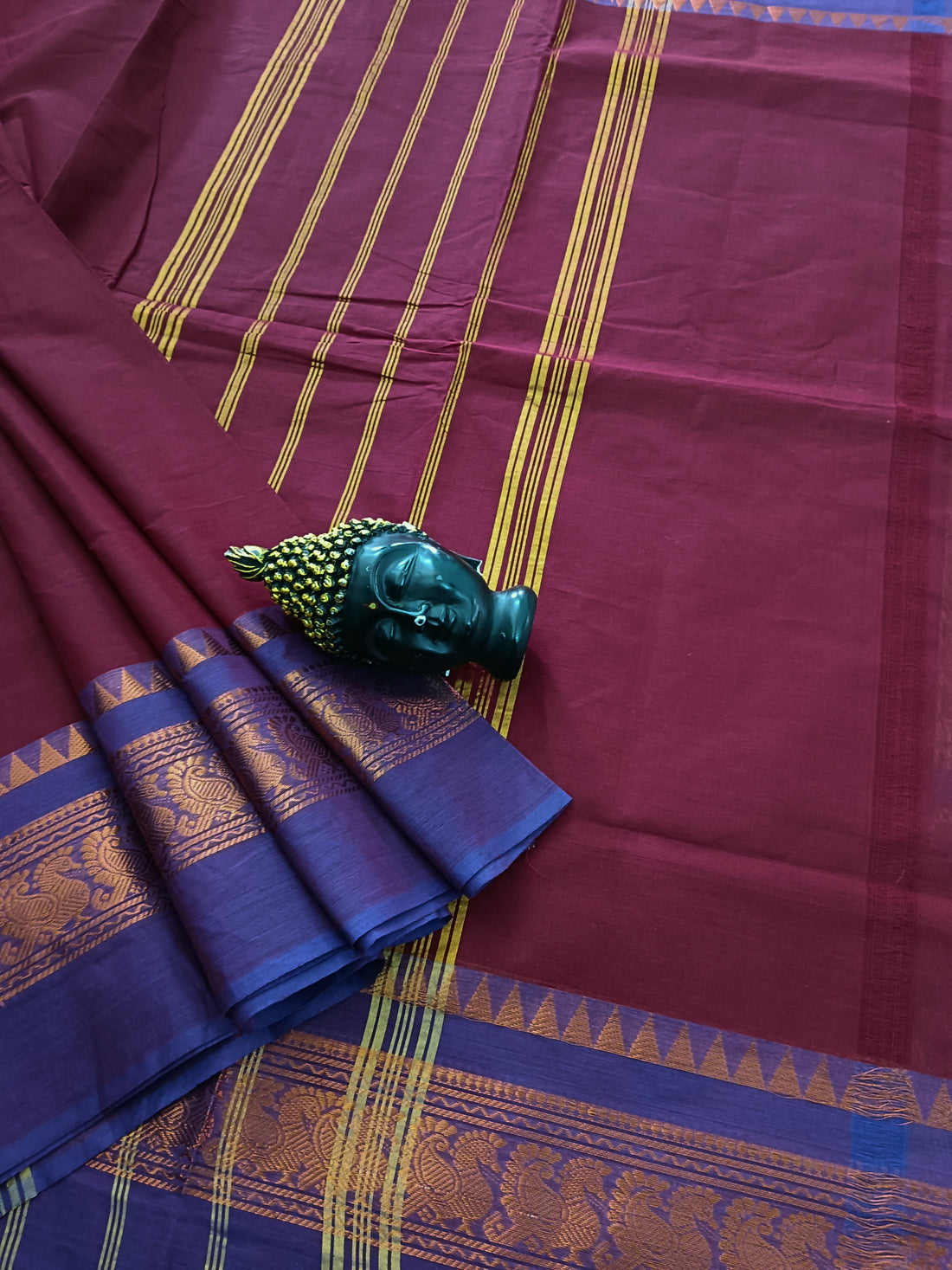 Kanchi Cotton - All Day Fusion - Maroon - KCAF19