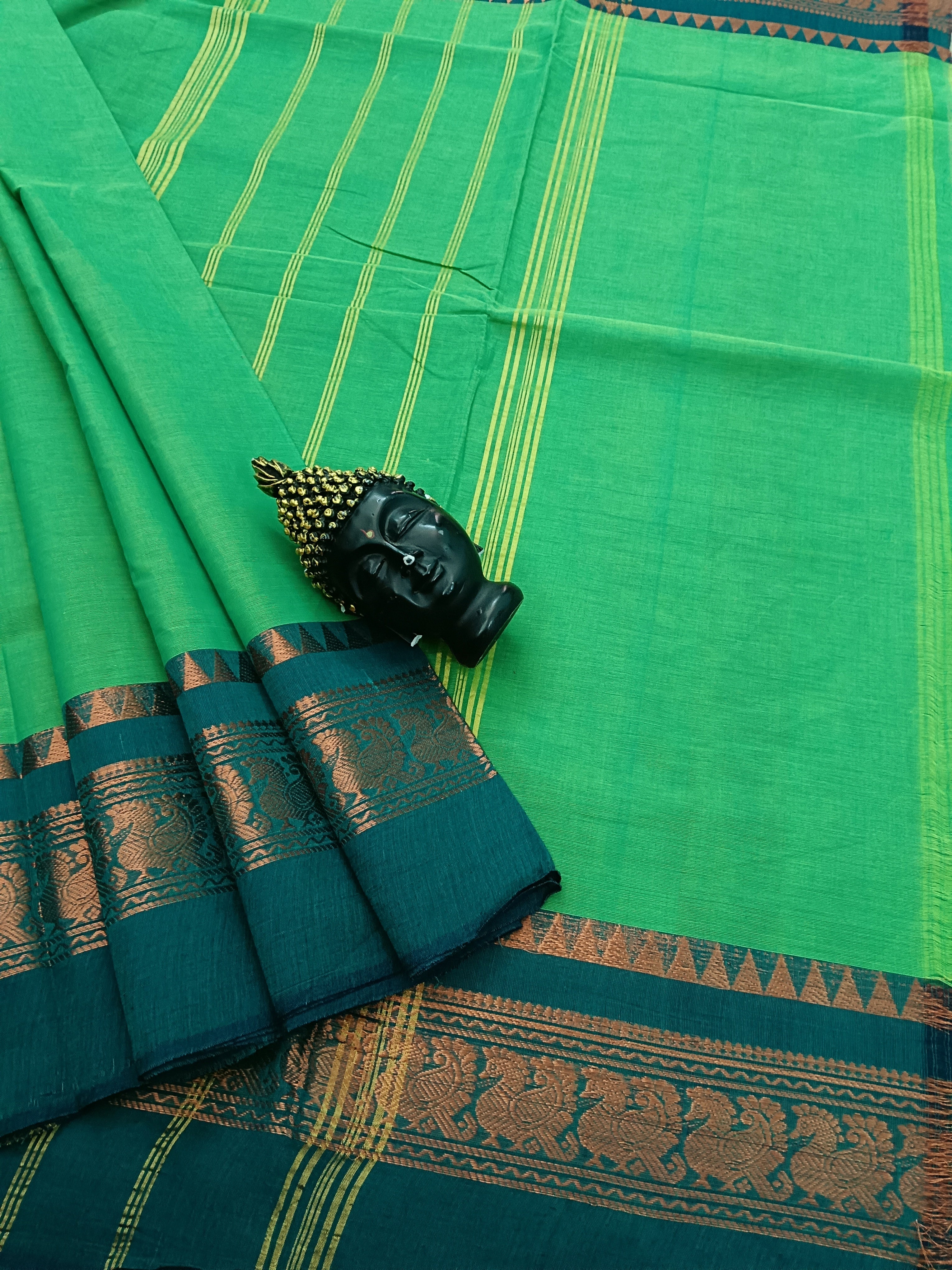 Kanchi Cotton - All Day Fusion - Aqua Green - KCAF23