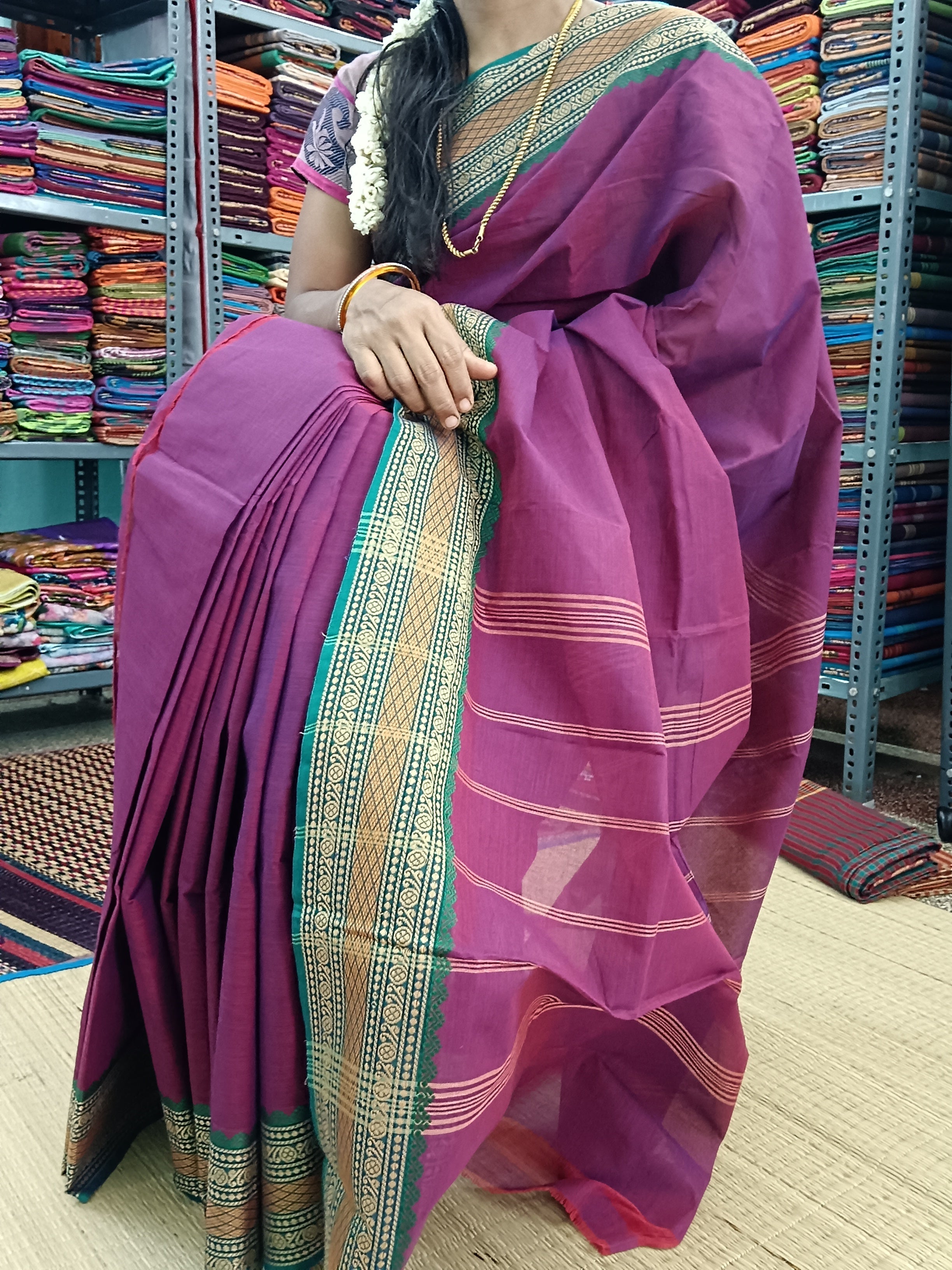 Chettinad Cotton -Daily Wear -Purple - CDW50