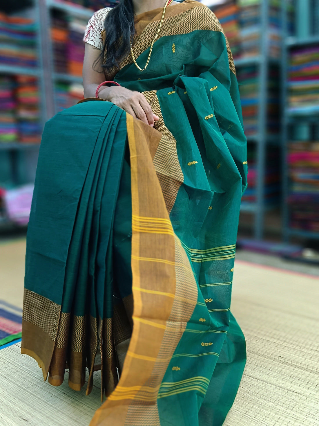 Chettinad Cotton -  Office Wear -Green- CCOW52