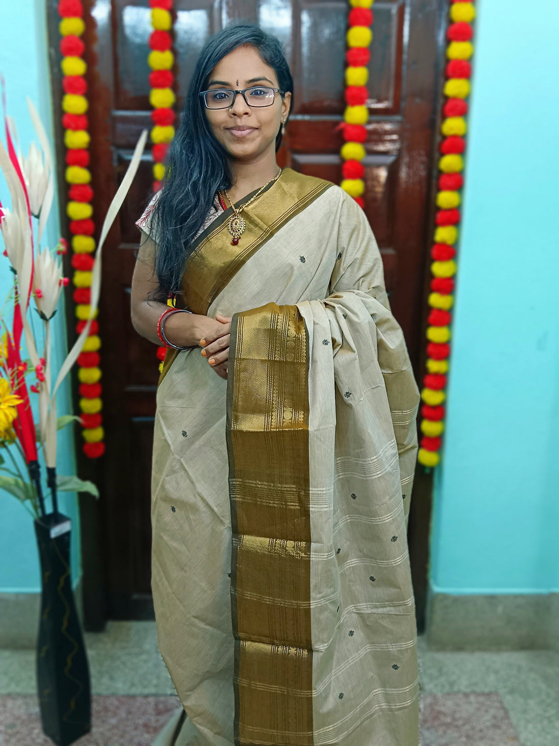 Kanchi Cotton - Festival Fusion - Tussar - KCFB55