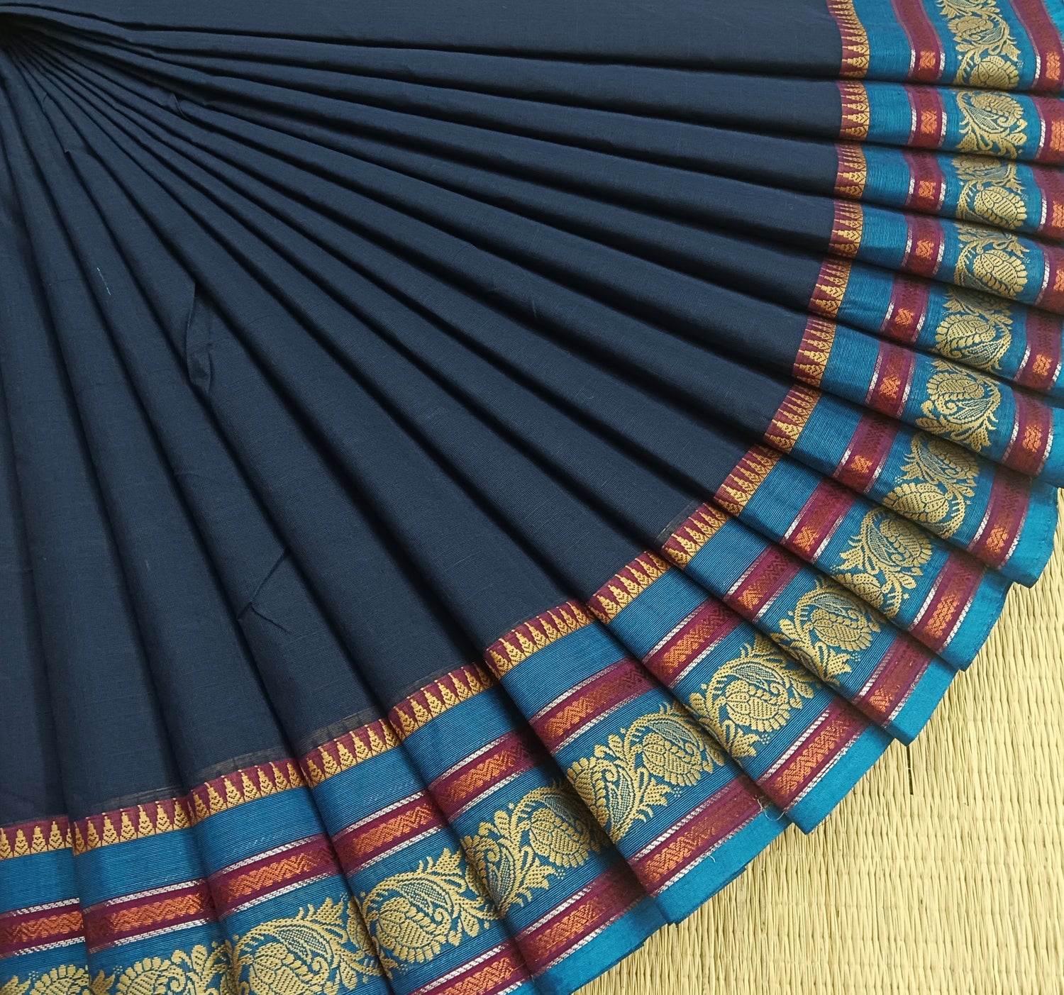 Chettinad Cotton -Daily Wear -Navy Blue- CDW55