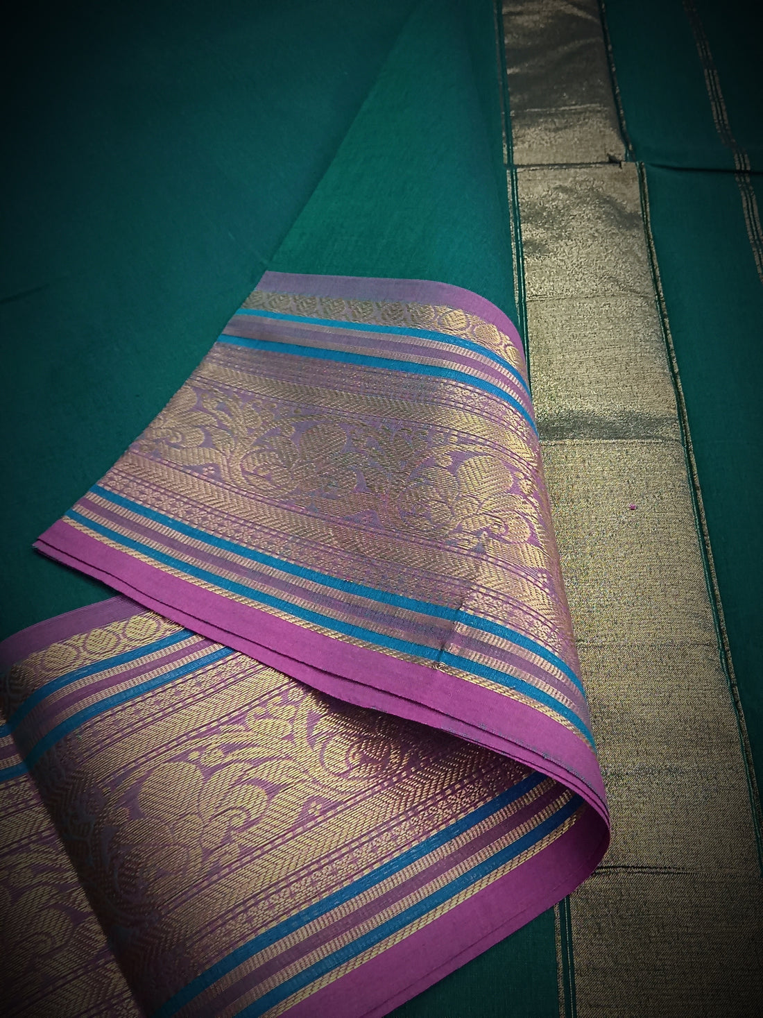Kanchi Cotton - Festival Fusion -Dark Green- KCFP72