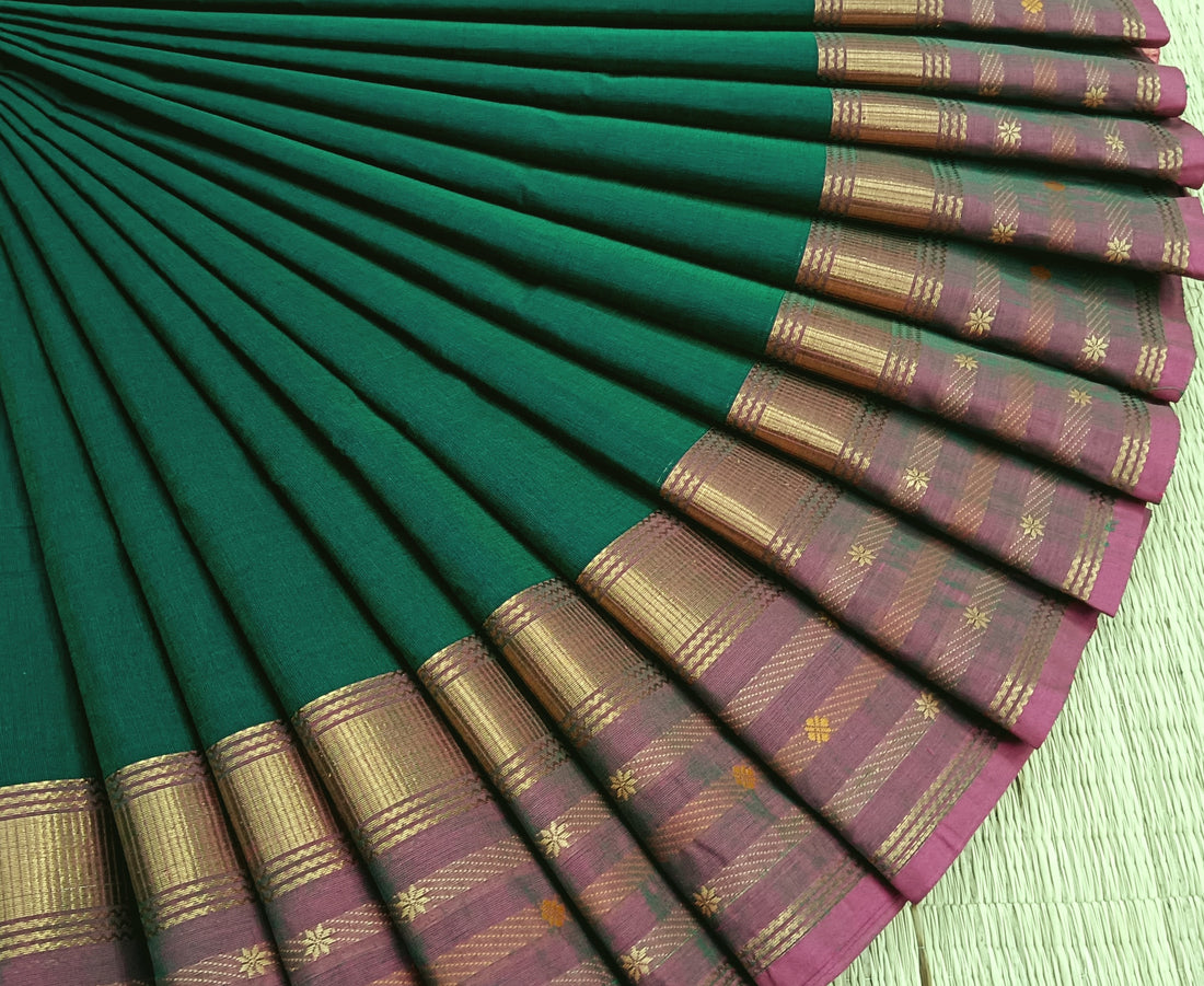 Kanchi Cotton - Festival Fusion -Dark Green- KCFP71