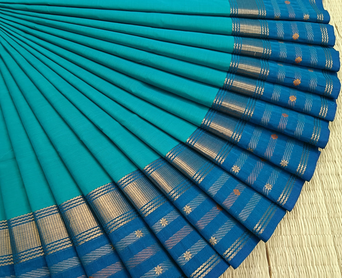 Kanchi Cotton - Festival Fusion -Rama blue- KCFP68