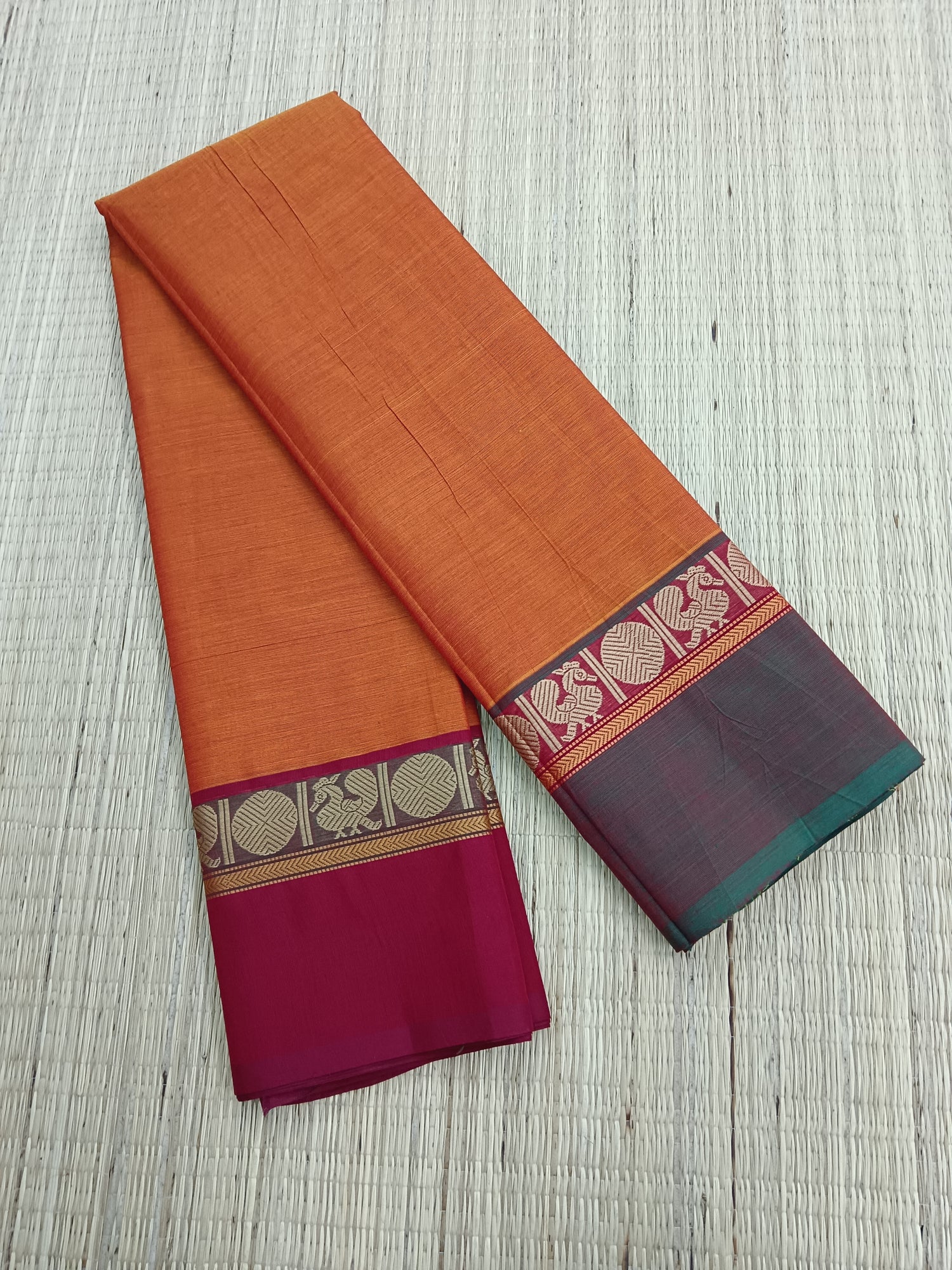 Chettinad Cotton -Daily Wear -orange- CDW67