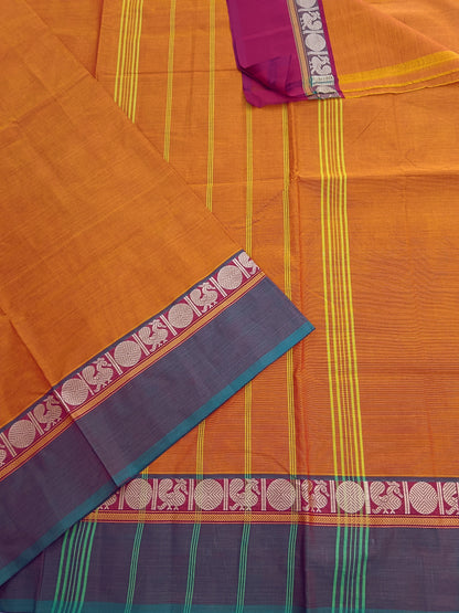 Chettinad Cotton -Daily Wear -orange- CDW67