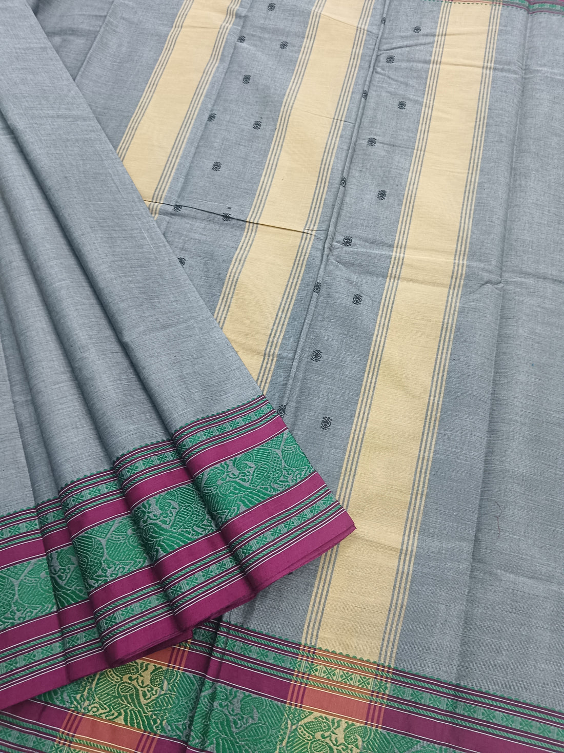 Chettinad Cotton -Office Wear -Grey - CCOW56