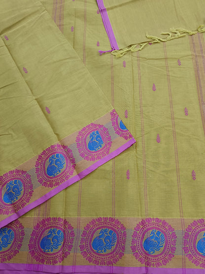 Chettinad Cotton -Office Wear -Light Yellow- CCOW63