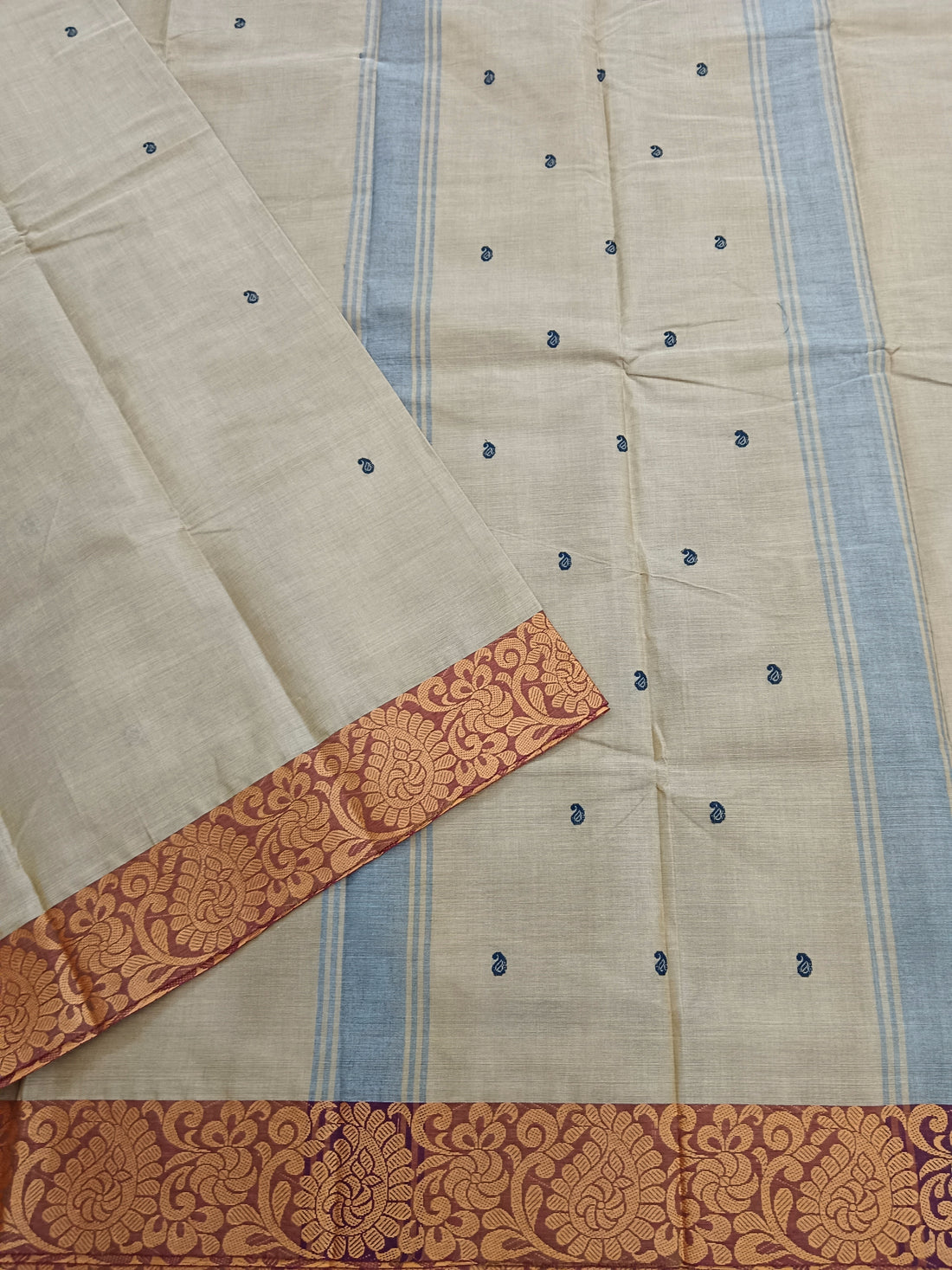 Chettinad Cotton -Office Wear -Dark Beige - CCOW65