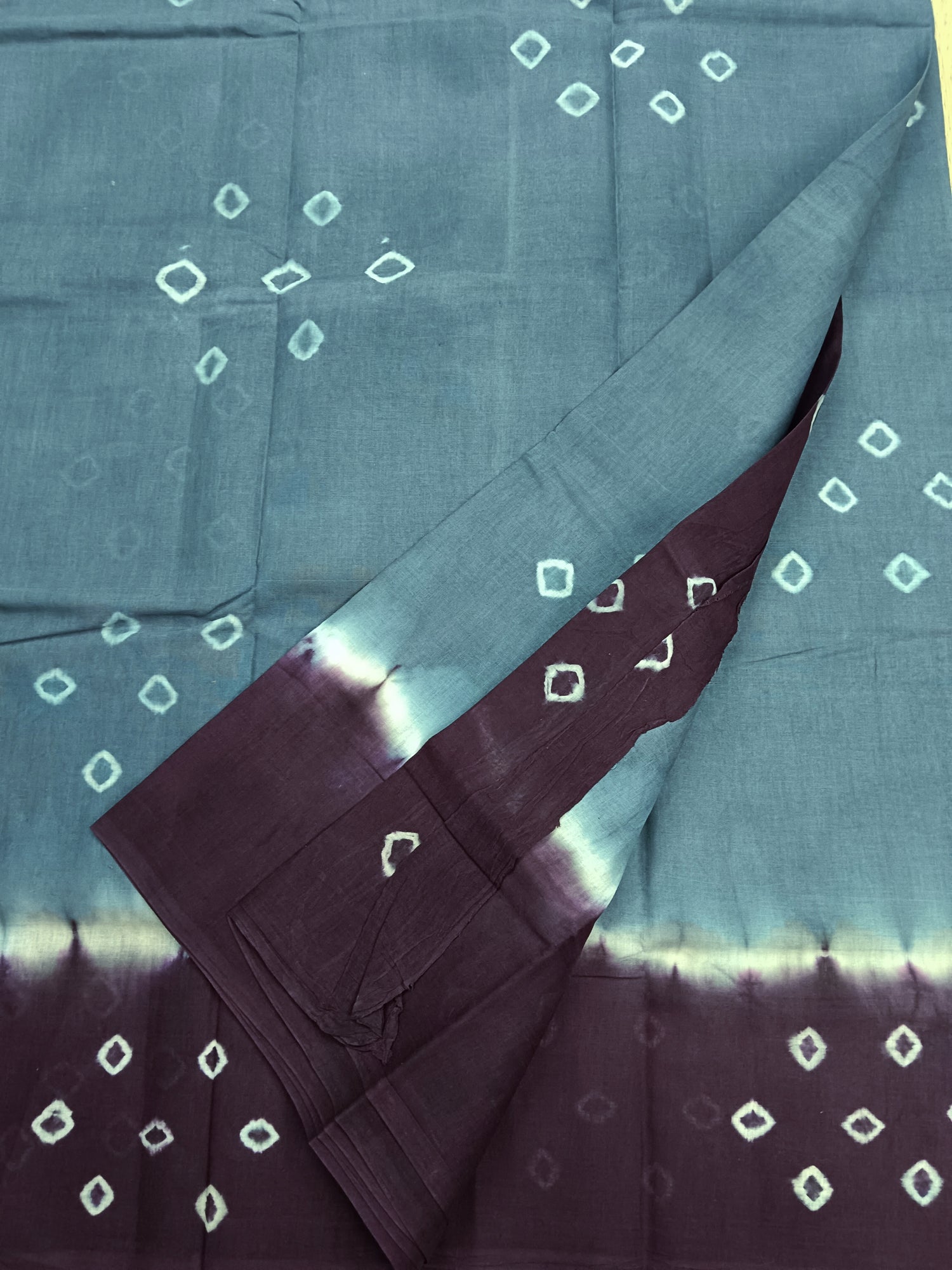 Madurai Sungudi Cotton -Grey- MS25