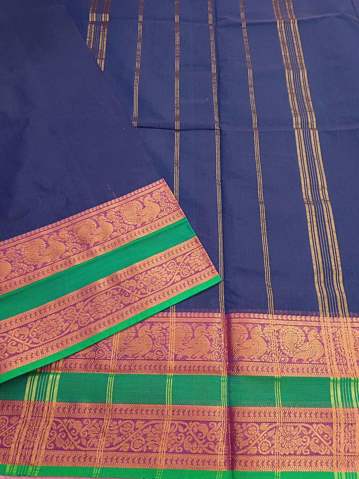 Kanchi Cotton - Festival Fusion -Royal Blue- KCFP89