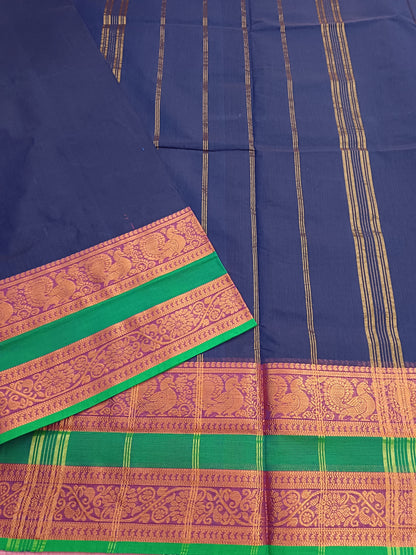Kanchi Cotton - Festival Fusion -Royal Blue- KCFP89
