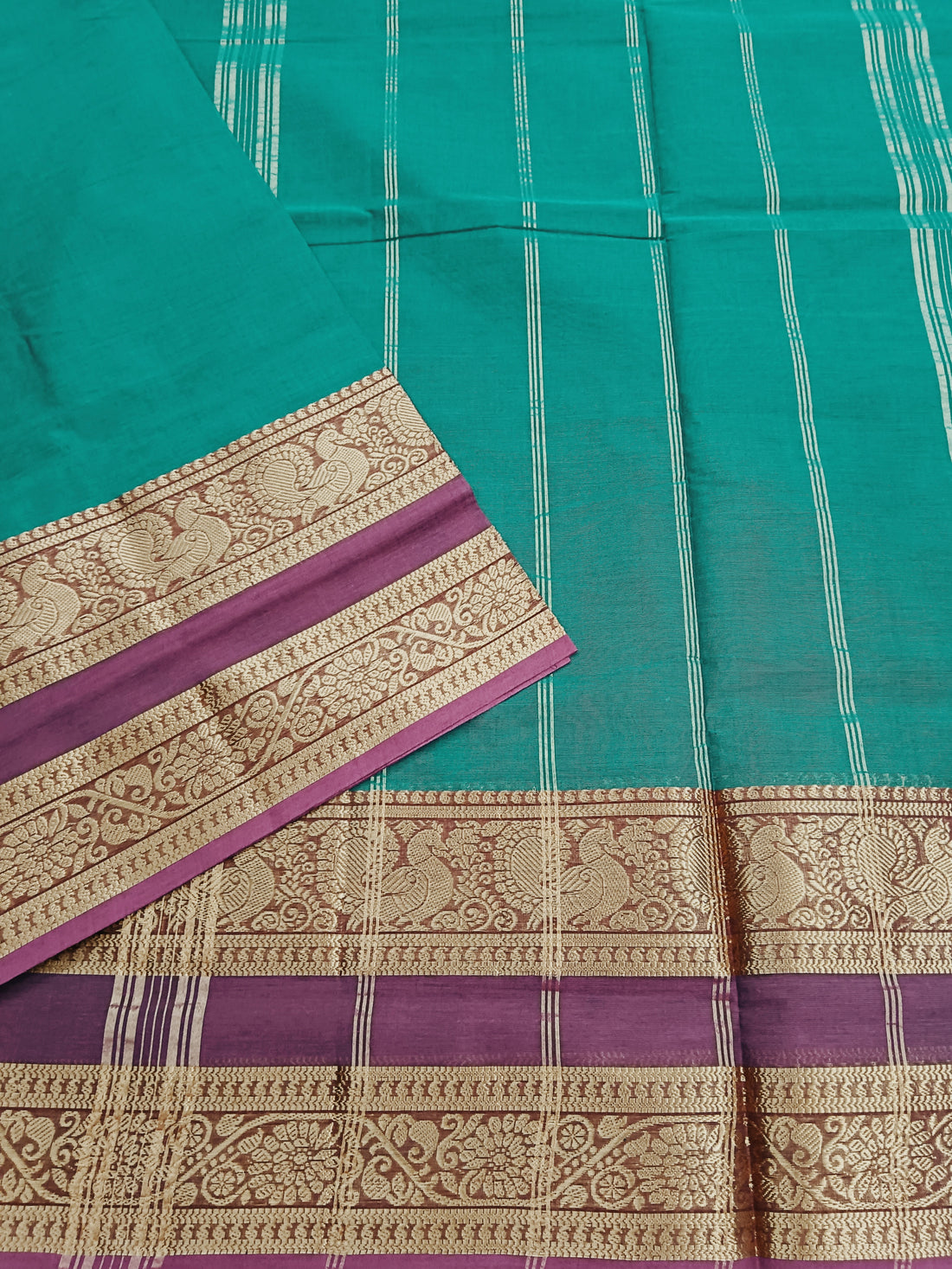Kanchi Cotton - Festival Fusion -Ramablue- KCFP85