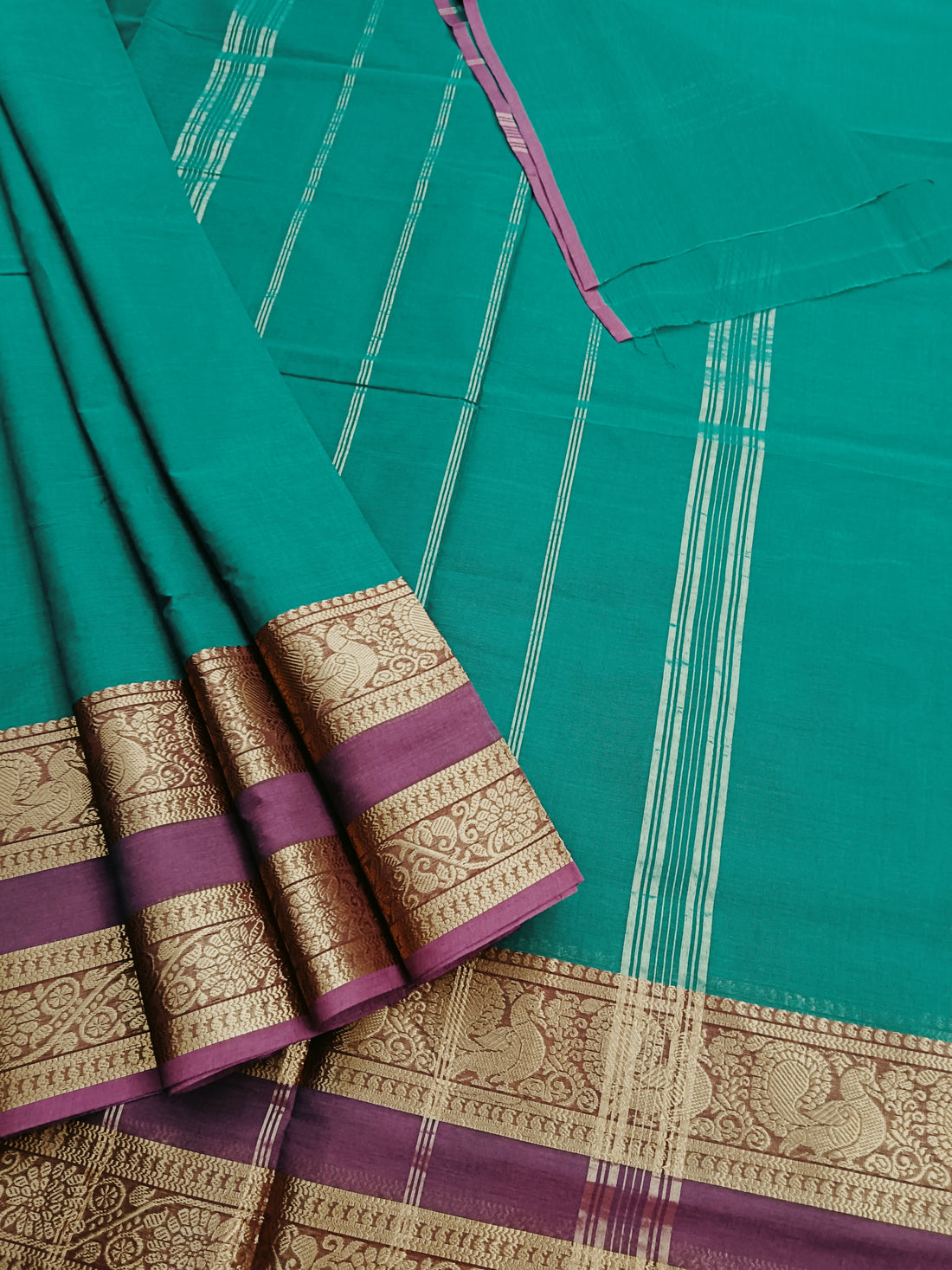 Kanchi Cotton - Festival Fusion -Ramablue- KCFP85