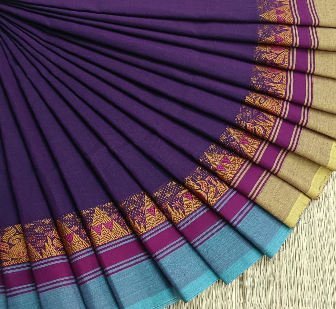 Chettinad Cotton -Daily Wear -Purple - CDW80