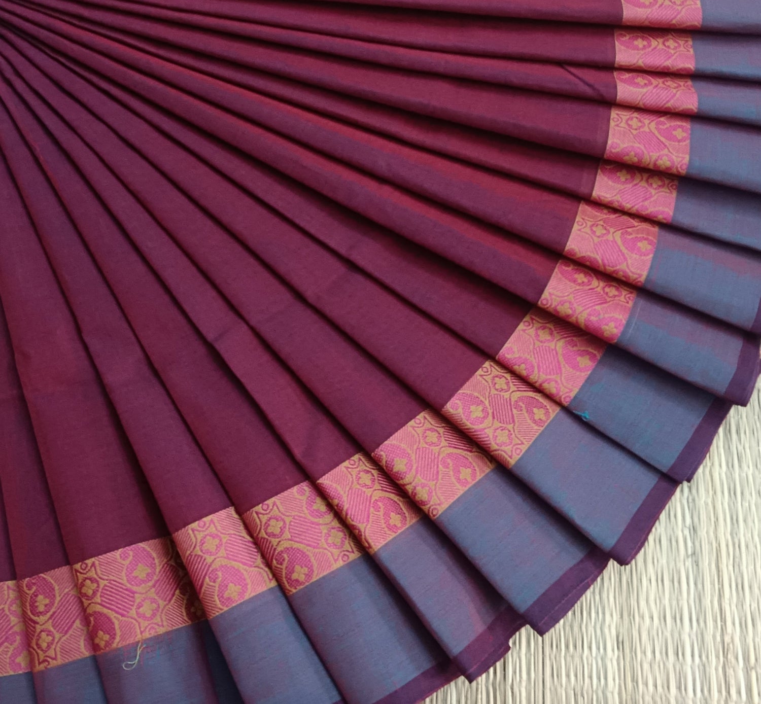 Chettinad Cotton -Daily Wear -maroon - CDW78