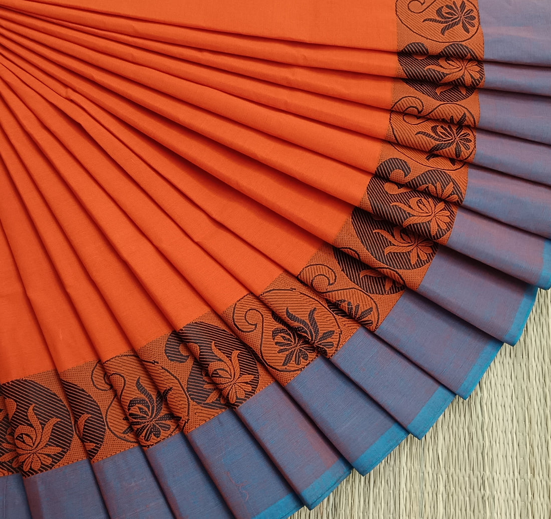 Chettinad Cotton -Daily Wear -Orange- CDW73