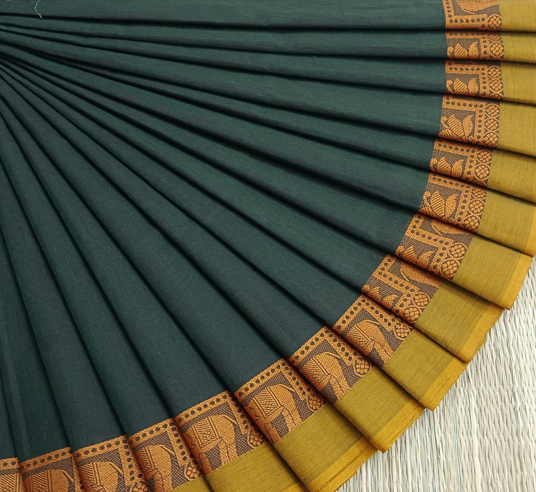 Chettinad Cotton -Daily Wear -Dark Green- CDW68