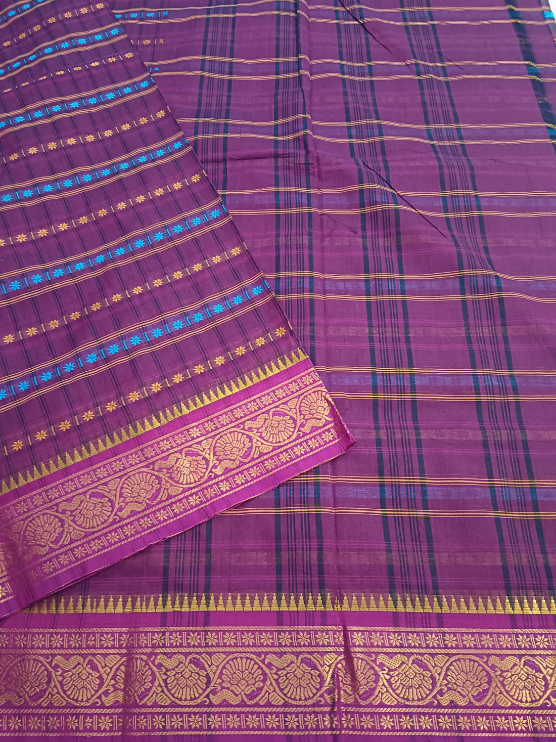 Kanchi Cotton - Festival Fusion-purple- KCFABD126