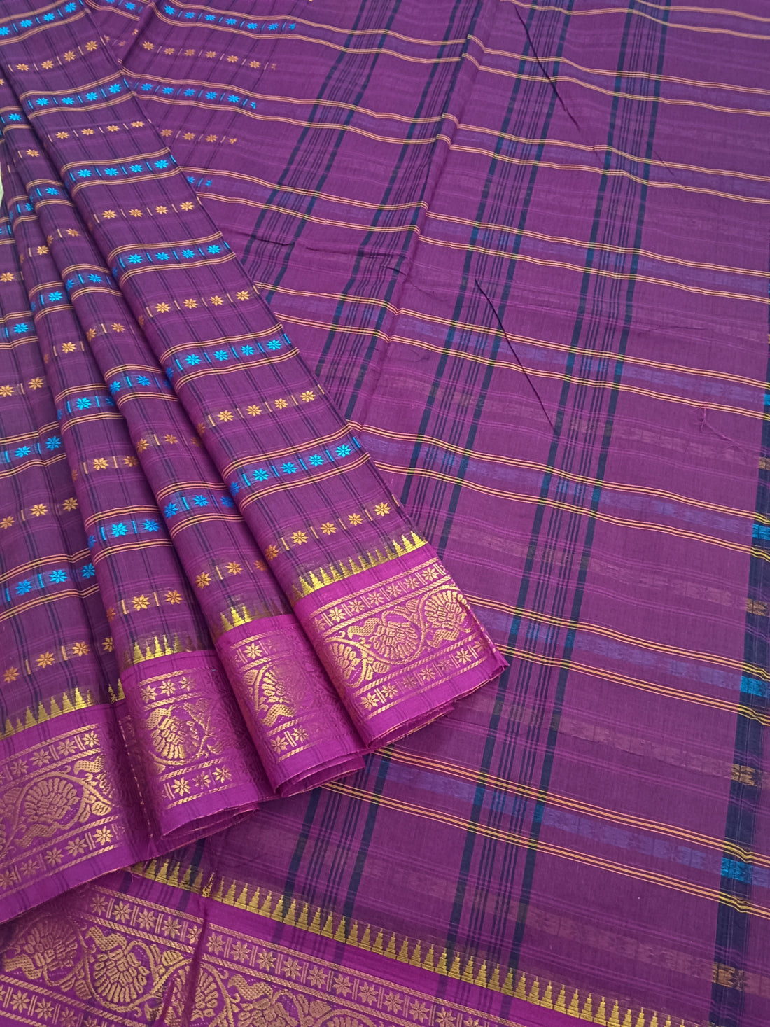 Kanchi Cotton - Festival Fusion-purple- KCFABD126