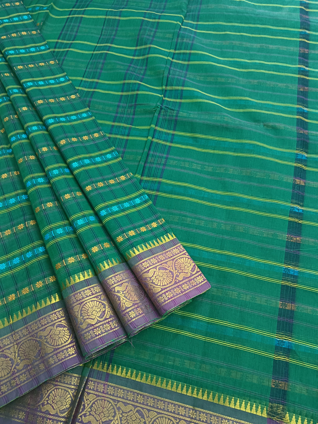 Kanchi Cotton - Festival Fusion-Green- KCFABD123