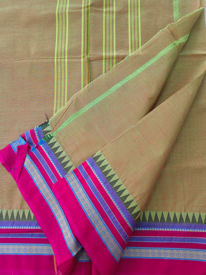Chettinad Cotton -Daily Wear -Antique Beige dual tone-  CDW176