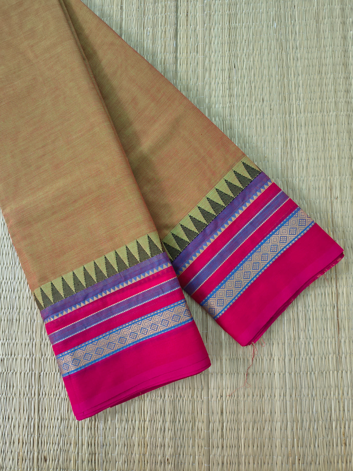 Chettinad Cotton -Daily Wear -Antique Beige dual tone-  CDW176