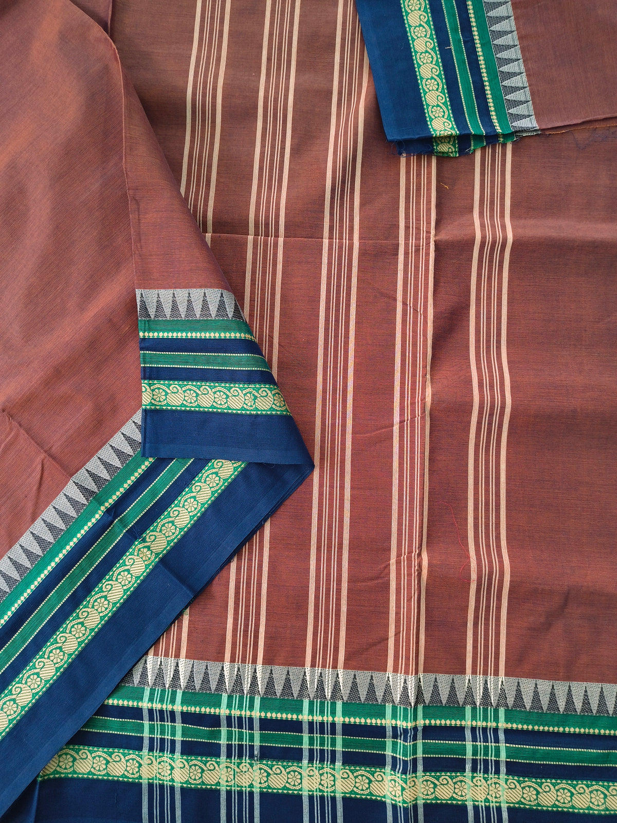Chettinad Cotton -Daily Wear - Dusty Rosewood Brown CDW175