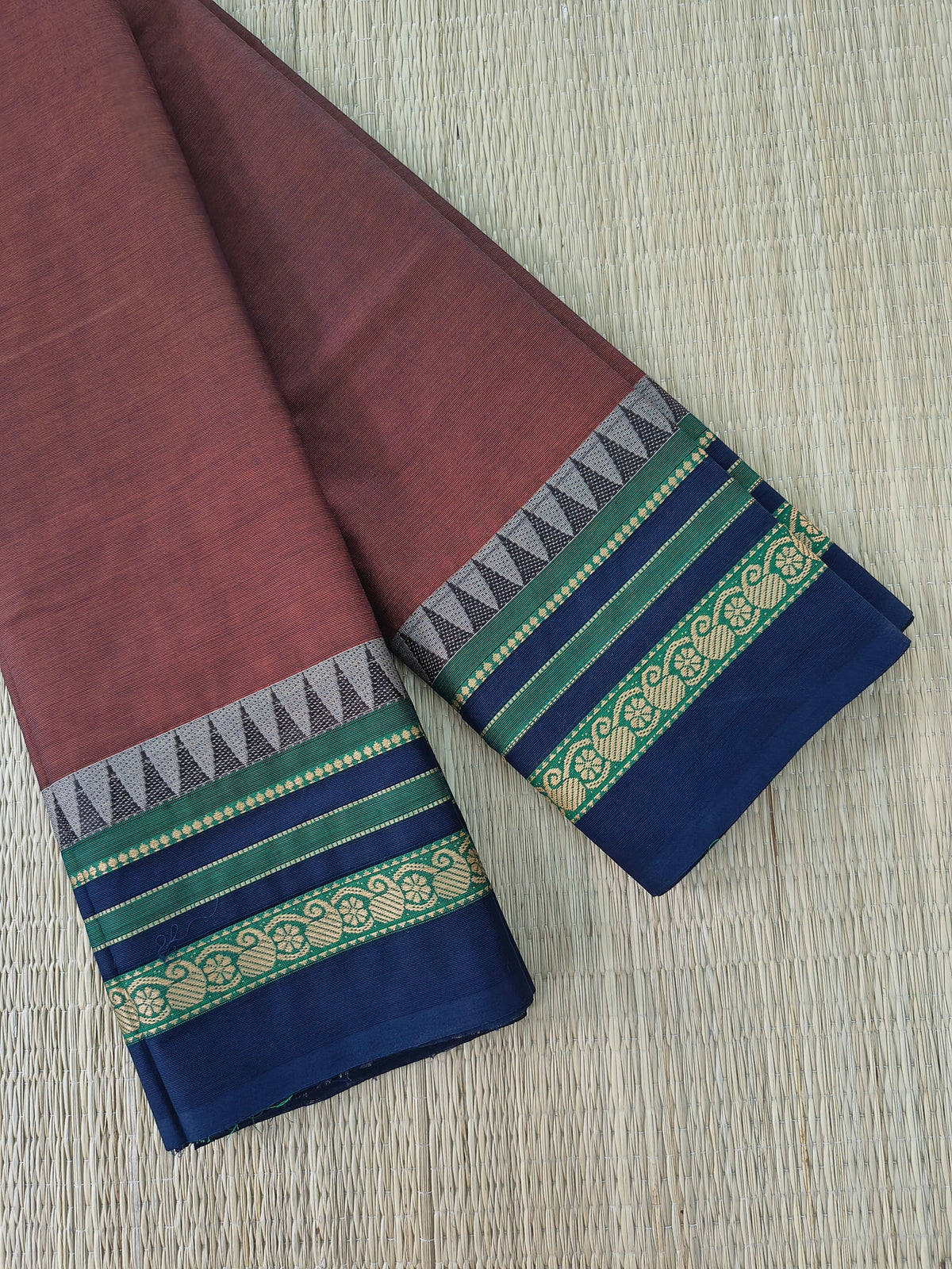 Chettinad Cotton -Daily Wear - Dusty Rosewood Brown CDW175