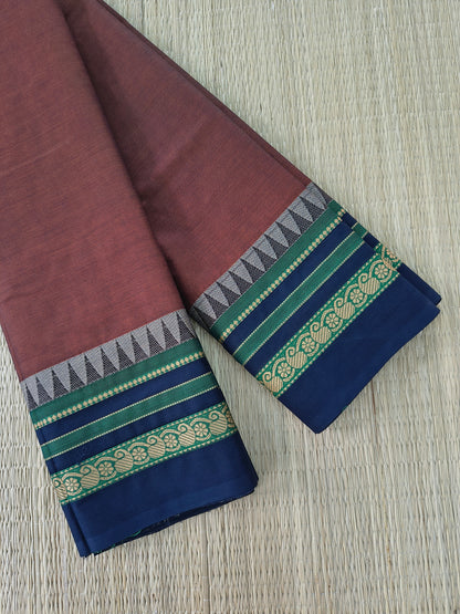 Chettinad Cotton -Daily Wear - Dusty Rosewood Brown CDW175