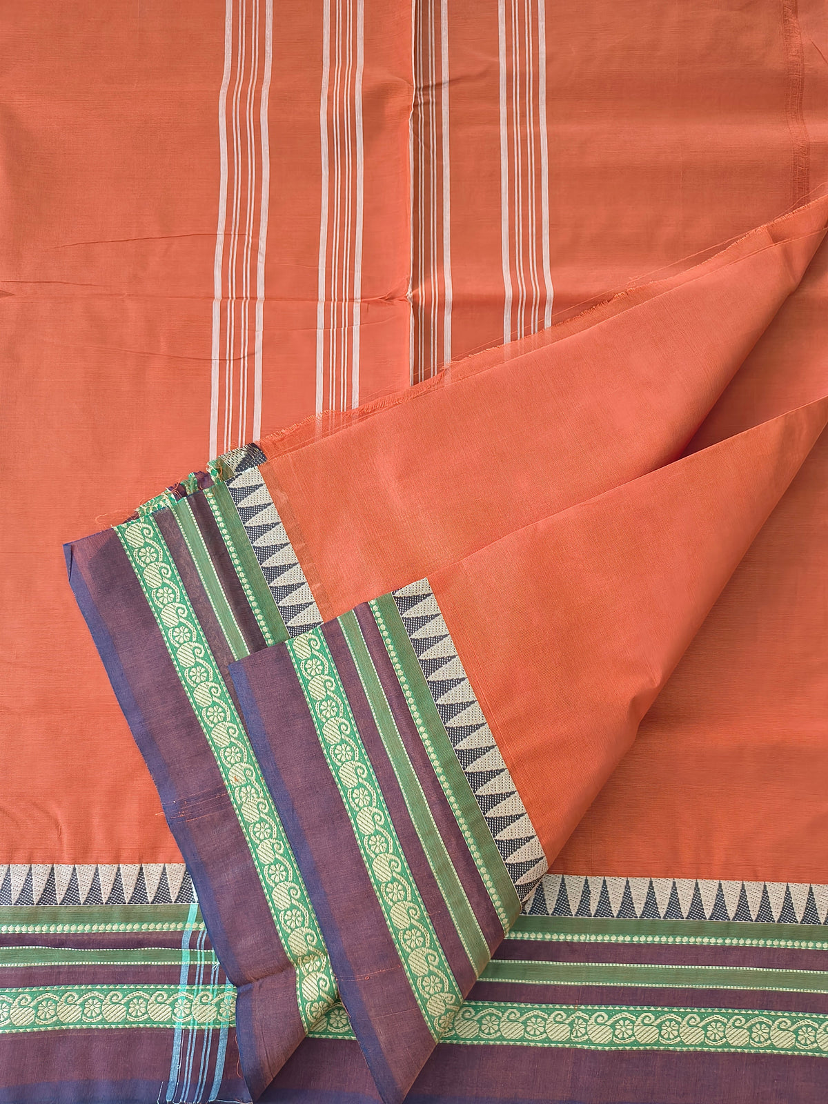Chettinad Cotton -Daily Wear -Brick Rust Orange- CDW174