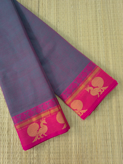 Chettinad Cotton -Daily Wear -Dusty Slate Purple- CDW173