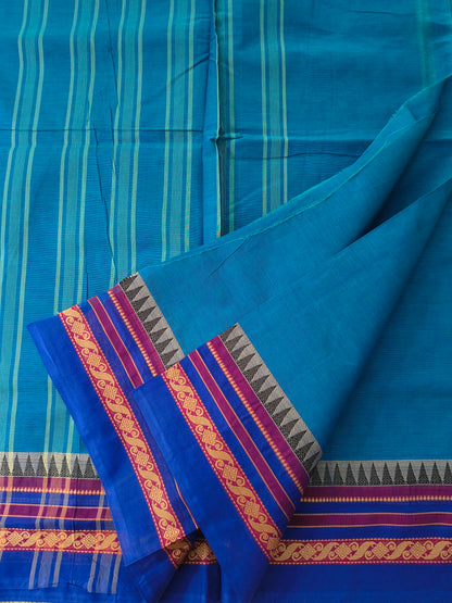 Chettinad Cotton -Daily Wear -Teal blue- CDW171