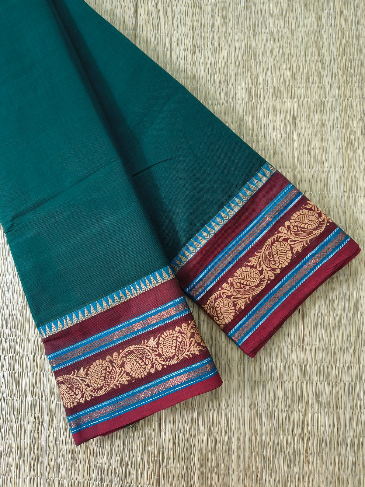 Chettinad Cotton -Daily Wear -Dark green- CDW170