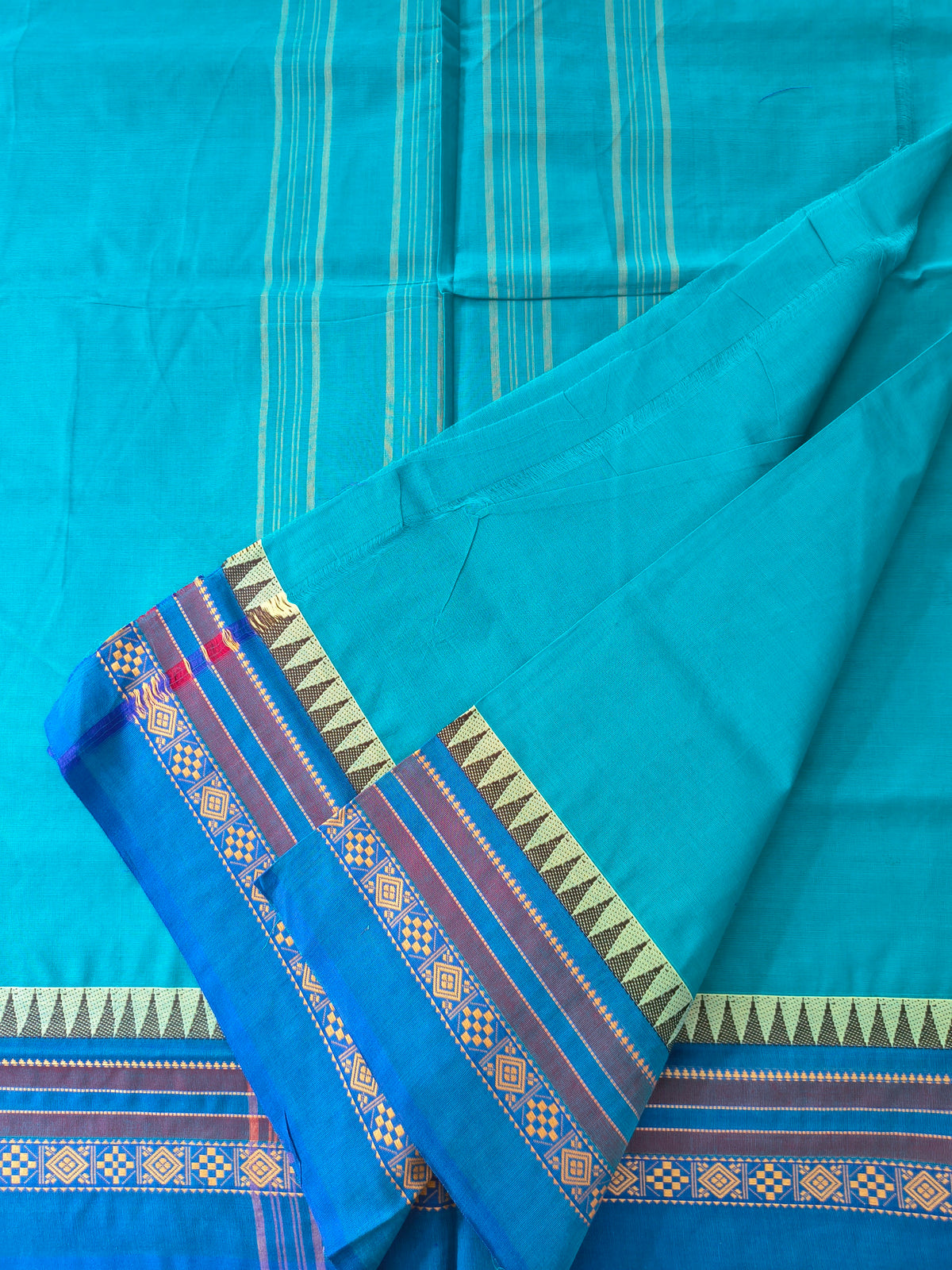 Chettinad Cotton -Daily Wear -Rama blue - CDW168