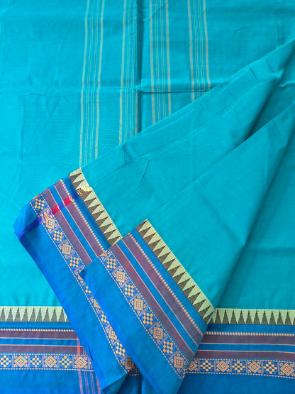 Chettinad Cotton -Daily Wear -Rama blue - CDW168