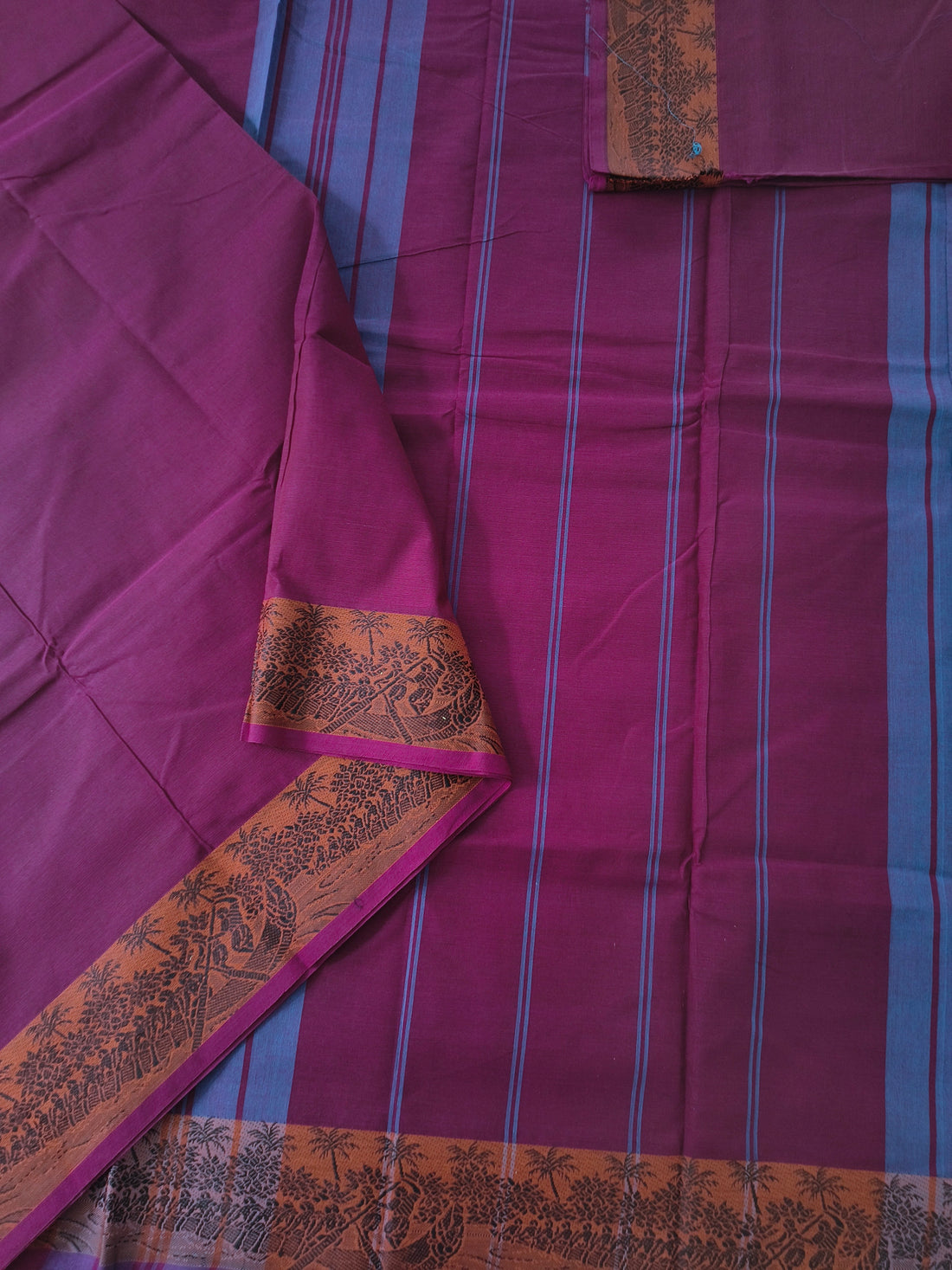 Chettinad Cotton -Daily Wear -mejantha mixed maroon- CDW166