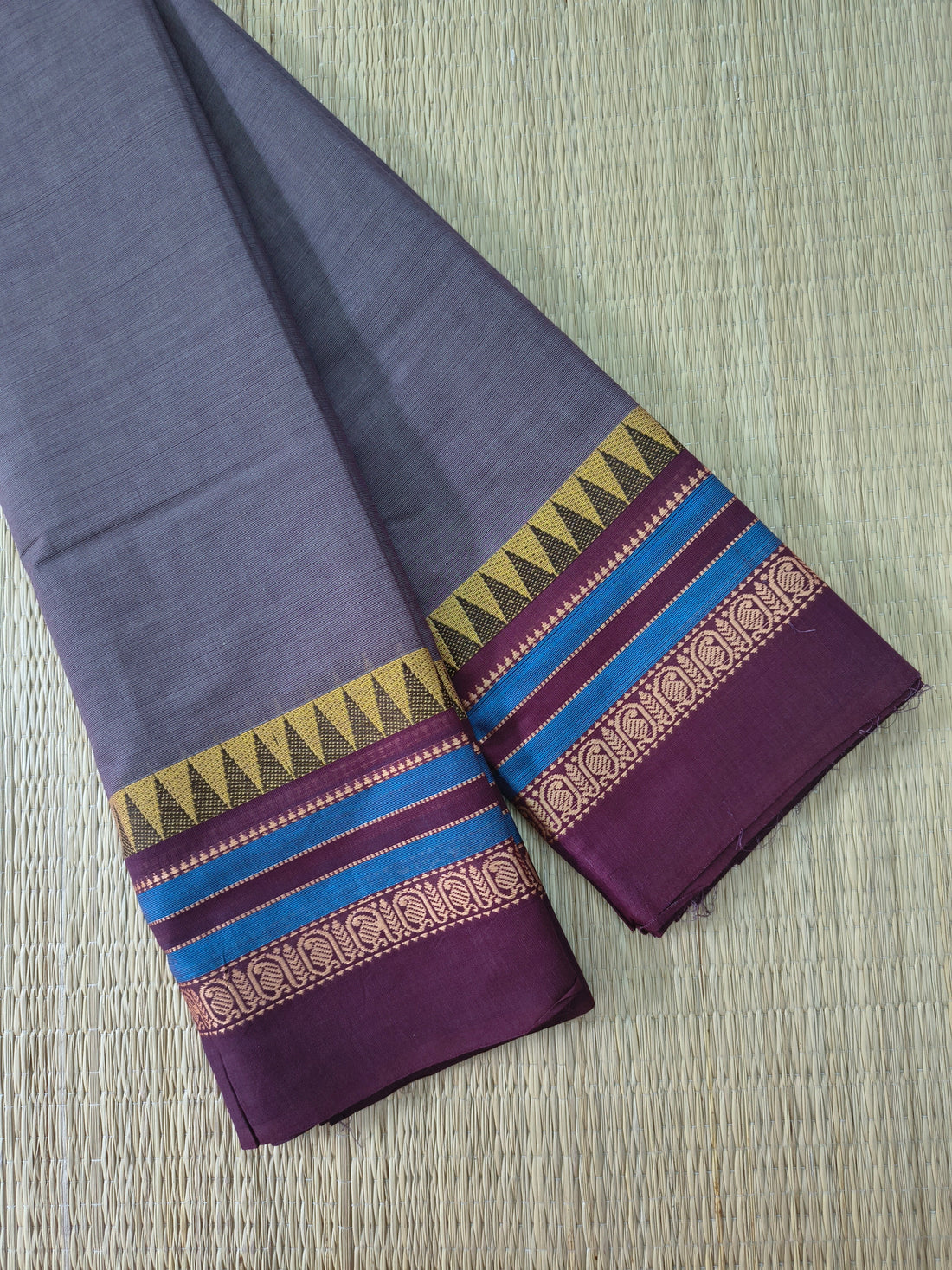 Chettinad Cotton -Daily Wear -smoky Blue grey- CDW165