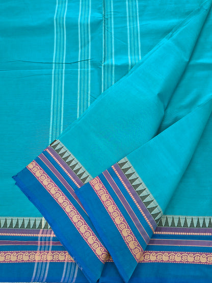 Chettinad Cotton -Daily Wear -Rama Blue- CDW164